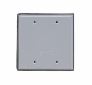 WPB2G - Weather Proof Cover 2G Blank W/Gasket Gy