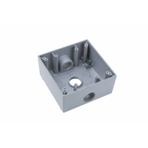 WPB332 - Weather Proof Box 2G 3 Hole 3/4