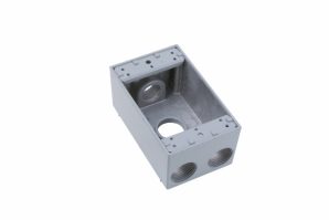 WPB34 - Weather Proof Box 1G 4 Hole 3/4