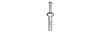 ZA100 - 1/4'' X 1'' Zamac Alloy Anchor